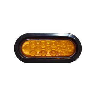 GF-6611 6 inch Oval 13 LED Truck Lorry Brake Lights Stop Turn Tail Lamp Turn Signal Stop Lights